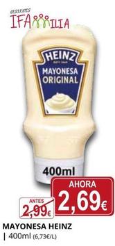 Oferta de Heinz - Mayonesa por 2,69€ en Supermercados MAS