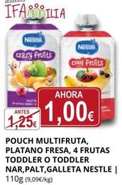 Oferta de Nestlé - Pouch Multifruta, Platano Fresa por 1€ en Supermercados MAS