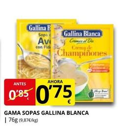 Oferta de Gallina Blanca - Gama Sopas por 0,75€ en Supermercados MAS