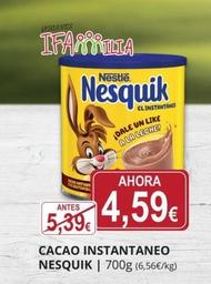 Oferta de Nesquik - Cacao Instantaneo por 4,59€ en Supermercados MAS
