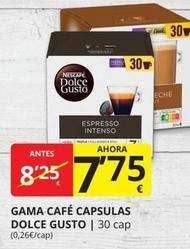 Oferta de Dolce Gusto - Gama Café Capsulas por 7,75€ en Supermercados MAS