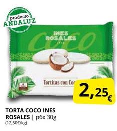 Oferta de Inés Rosales - Torta Coco por 2,25€ en Supermercados MAS