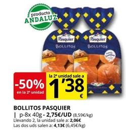 Oferta de Pasquier - Bollitos por 2,06€ en Supermercados MAS