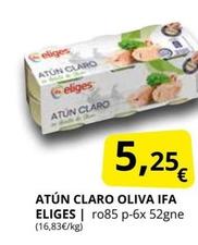 Oferta de Ifa Eliges - Atún Claro Oliva por 5,25€ en Supermercados MAS