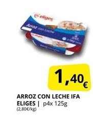 Oferta de Eliges - Arroz Con Leche por 1,4€ en Supermercados MAS