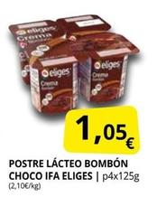 Oferta de Eliges - Postre Lácteo Bombón Choco por 1,05€ en Supermercados MAS