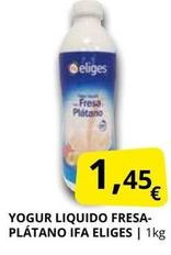 Oferta de Ifa Eliges - Yogur Liquido Fresa- Plátano por 1,45€ en Supermercados MAS