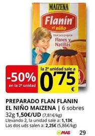 Oferta de Maizena - Preparado Flan Flanin El Niño por 1,5€ en Supermercados MAS
