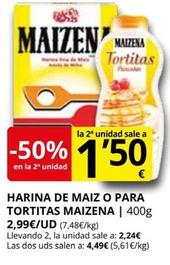 Oferta de Maizena - Harina De Maiz O Para Tortitas por 2,99€ en Supermercados MAS