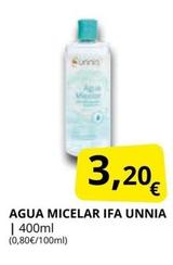 Oferta de Ifa Unnia - Agua Micelar por 3,2€ en Supermercados MAS