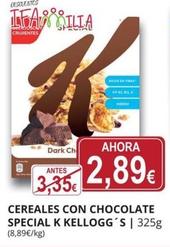 Oferta de Kellogg's - Cereales Con Chocolate Special K por 2,89€ en Supermercados MAS