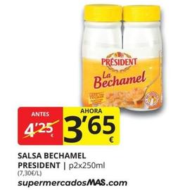 Oferta de Président - Salsa Bechamel por 3,65€ en Supermercados MAS
