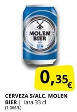 Oferta de Molen Bier - Cerveza S/Alc por 0,35€ en Supermercados MAS