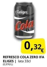 Oferta de Ifa Eliges - Refresco Cola Zero  por 0,32€ en Supermercados MAS