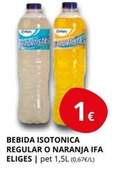 Oferta de Ifa Eliges - Bebida Isotonica Regular O Naranja por 1€ en Supermercados MAS
