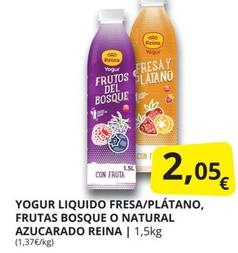 Oferta de Reina - Yogur Liquido Fresa/plátano por 2,05€ en Supermercados MAS