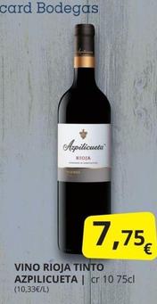 Oferta de Azpilicueta - Vino Rioja Tinto por 7,75€ en Supermercados MAS