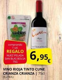 Oferta de Cune - Vino Rioja Tinto Crianza  por 6,95€ en Supermercados MAS