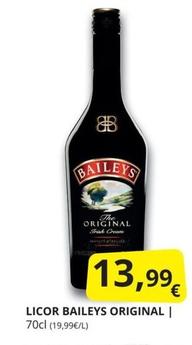 Oferta de Baileys - Licor Original por 13,99€ en Supermercados MAS