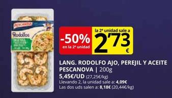 Oferta de Pescanova - Lang. Rodolfo Ajo, Perejil Y Aceite por 5,45€ en Supermercados MAS