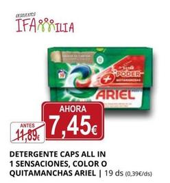 Oferta de Detergente en cápsulas por 7,45€ en Supermercados MAS
