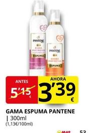 Oferta de Pantene - Gama Espuma por 3,39€ en Supermercados MAS