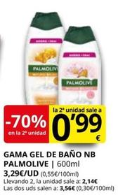 Oferta de Palmolive - Gama Gel De Baño Nb por 3,29€ en Supermercados MAS