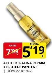Oferta de Pantene - Aceite Keratina Repara Y Protege por 5,19€ en Supermercados MAS
