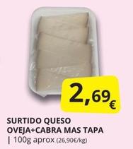 Oferta de Surtido Queso Oveja+Cabra Mas Tapa por 2,69€ en Supermercados MAS