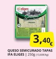 Oferta de Ifa Eliges - Queso Semicurado Tapas por 3,4€ en Supermercados MAS