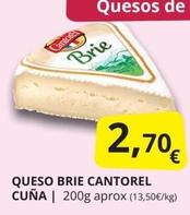 Oferta de Cantorel - Queso Brie por 2,7€ en Supermercados MAS