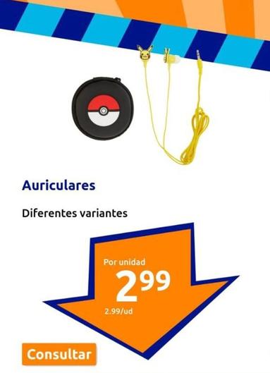 Oferta de Auriculares por 2,99€ en Action