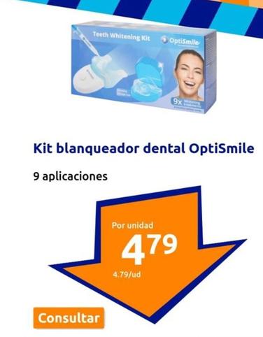 Oferta de Optismile - Kit Blanqueador Dental  por 4,79€ en Action