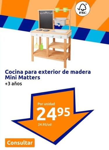 Oferta de Cocina Para Exterior De Madera Mini Matters por 24,95€ en Action