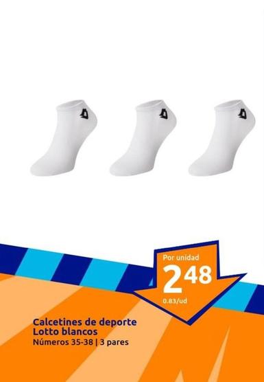 Oferta de Lotto - Calcetines De Deporte Blancos por 2,48€ en Action