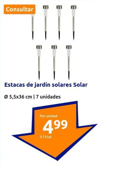 Oferta de Estacas De Jardín Solares Solar por 4,99€ en Action