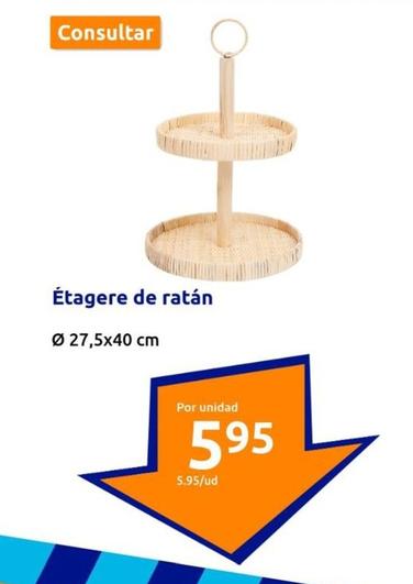 Oferta de Étagere De Ratán por 5,95€ en Action
