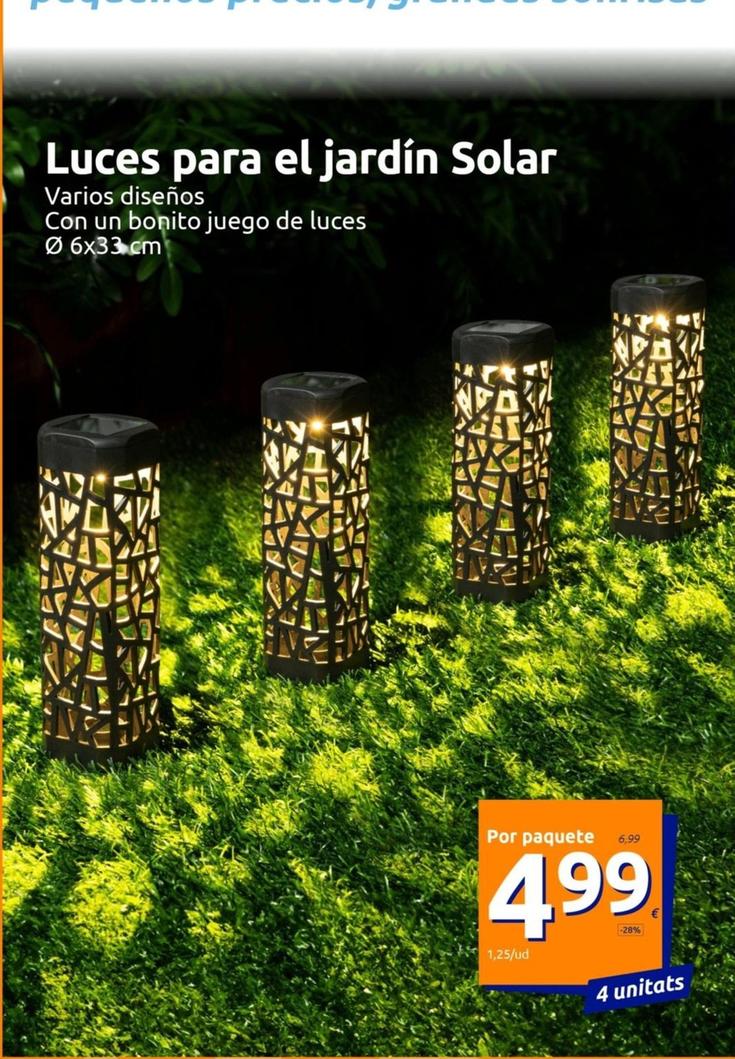 Oferta de Luces Para El Jardin Solar por 4,99€ en Action