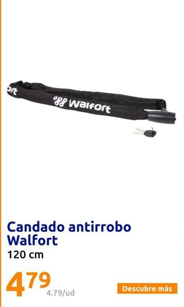 Oferta de Walffort - Candado Antirrobo por 4,79€ en Action