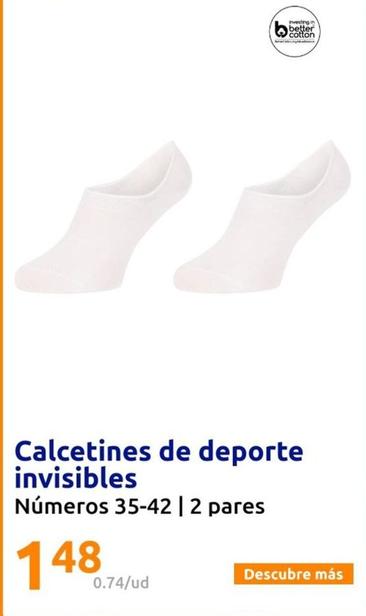 Oferta de Calcetines De Deporte Invisibles por 1,48€ en Action
