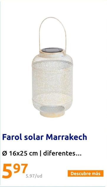 Oferta de Farol Solar Marrakech por 5,97€ en Action