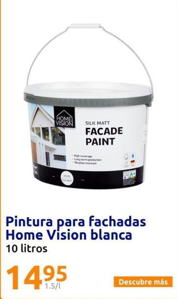 Oferta de Home Vision - Pintura Para Fachadas Blanca por 14,95€ en Action