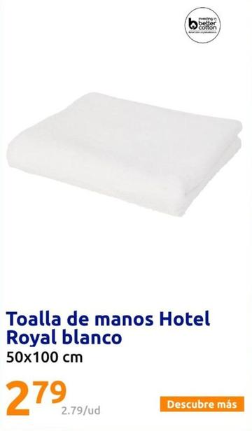 Oferta de Royal - Toalla De Manos Blanco por 2,79€ en Action