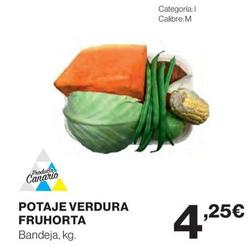 Oferta de Potaje Verdura Fruhorta por 4,25€ en Hipercor