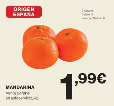 Oferta de Mandarina por 1,99€ en Hipercor