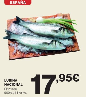 Oferta de Lubina Nacional por 17,95€ en Hipercor