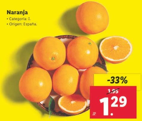 Oferta de Naranja por 1,29€ en Lidl