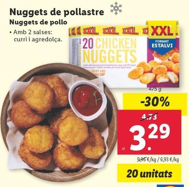 Oferta de Nuggets De Pollo por 3,29€ en Lidl