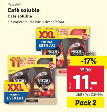 Oferta de Nescafé - Café Soluble por 11€ en Lidl