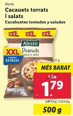 Oferta de Alesto - Cacahuetes Tostados Y Salados por 1,79€ en Lidl
